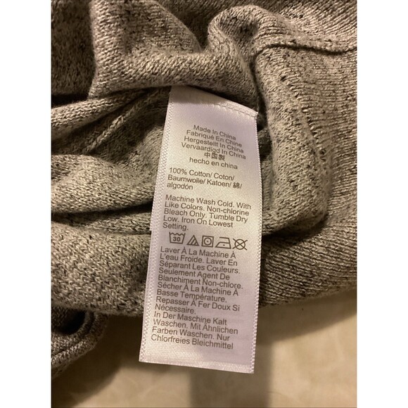 J CREW FACTORY Mens Raglan Cotton Sweater Sz XL Heather Gray LS NWOT - Picture 7 of 12